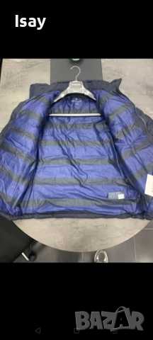 Мъжко яке GANT в тъмно син цвят 3ХЛ последен размер , снимка 2 - Якета - 52332405