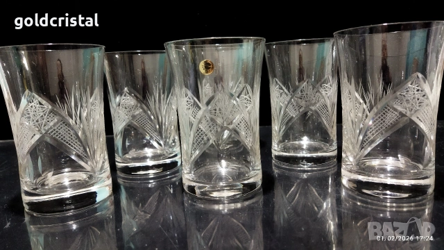 кристални чаши , снимка 6 - Антикварни и старинни предмети - 53310206