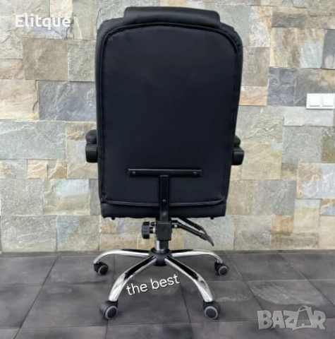 Ергономичен въртящ се офис стол с масаж и поставка за крака, снимка 9 - Столове - 53189526