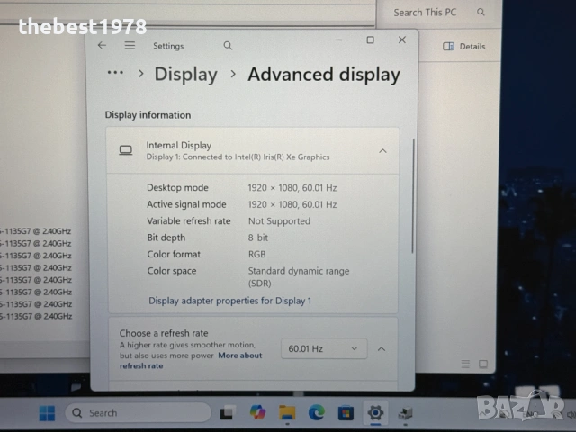 HP x360 1030 G8`Core i5-1135G7/8GB RAM/256GB SSD/1000 Nits/Гаранция, снимка 10 - Лаптопи за работа - 53484800