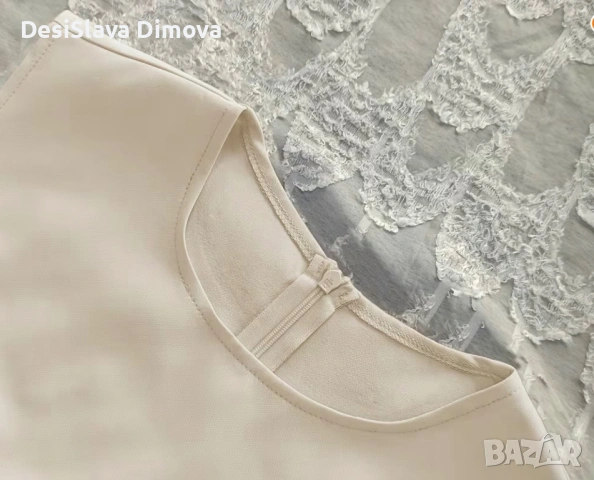 Рокля в цвят шампанско, снимка 3 - Рокли - 53746580