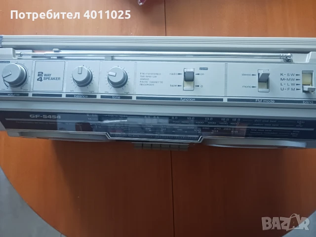 Радиокасетофон SHARP GF 5454, снимка 2 - Радиокасетофони, транзистори - 50699341