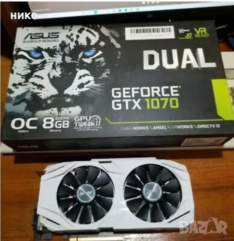 prodavam video karta gtx 1070 8gb , снимка 1 - Видеокарти - 47595274