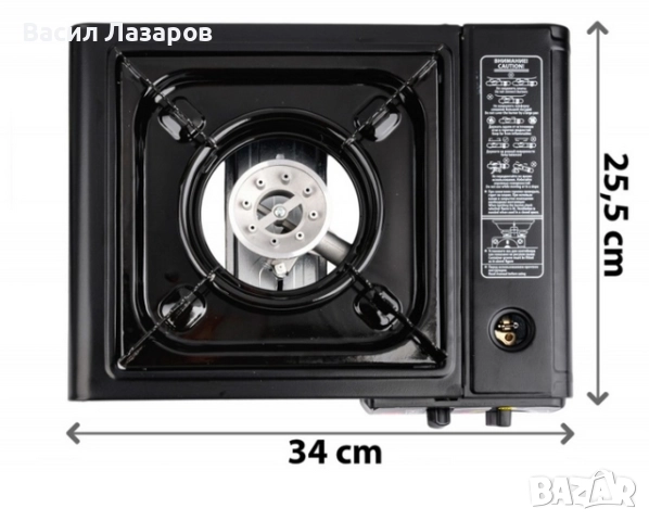 Преносим туристически газов котлон в куфар 2200 W, снимка 4 - Котлони - 52929302