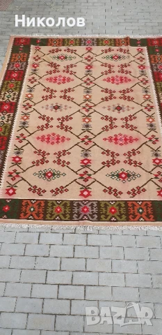 УНИКАТ , Чипровски Килим "ЛОЗИЦАТА", Античен, 150-годишен, СКЪП., снимка 2 - Антикварни и старинни предмети - 51221102