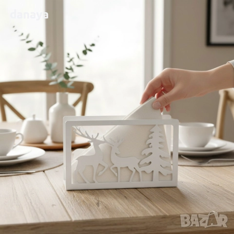 6136 Коледна поставка за салфетки Елени Салфетник