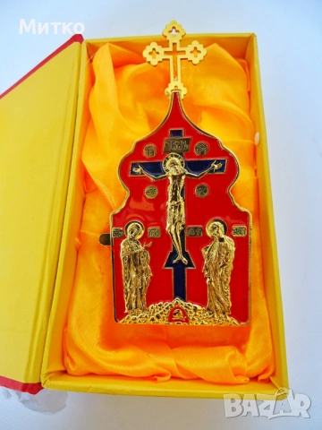 Нов православен комплект за причастие с потир, кръст