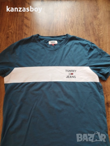 Tommy Hilfiger - страхотна мъжка тениска L, снимка 5 - Тениски - 51924548