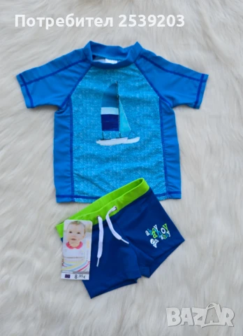 Детски бански и плажна блуза 12-18месеца , снимка 13 - Бебешки бански - 50719130