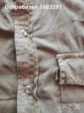 Нова риза LEVIS в кафяв цвят, снимка 6 - Ризи - 51319541