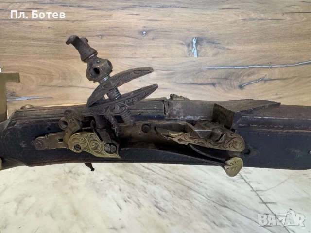 Стара кремъчна пушка, снимка 2 - Антикварни и старинни предмети - 51252916