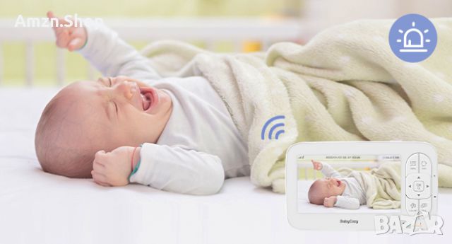 Babycozy Video Бебефон с камера и аудио 5" 720P дисплей 5000mAh , снимка 4 - Бебефони - 46204472