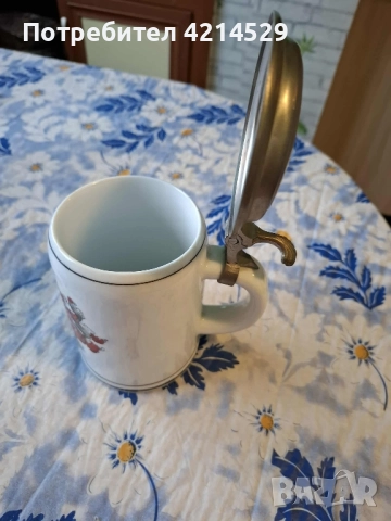 Немска порцеланова халба, снимка 4 - Колекции - 52427852
