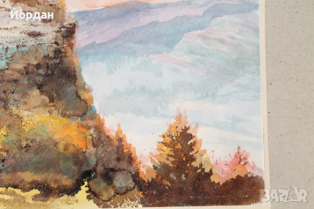 Акварел /автор-Никола Пилчев/, снимка 3 - Картини - 49131491