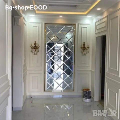 Комплект от 32 самозалепващи се огледала за стена, Flippy, с форма на ромб, акрил, 14.2x23.6x15.5 см, снимка 13 - Други стоки за дома - 53863533