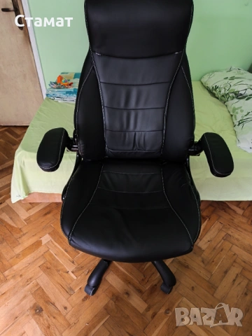 Офис Гейминг кожен стол, снимка 2 - Столове - 53388501