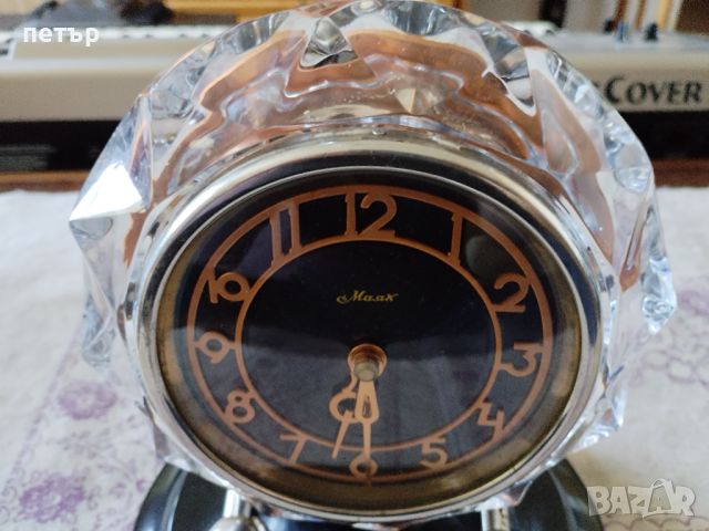 Настолен руски часовник, снимка 4 - Антикварни и старинни предмети - 45208322