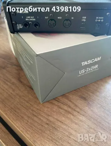 Tascam US-2x2HR USB аудио интерфейс, снимка 3 - Друга електроника - 49254551