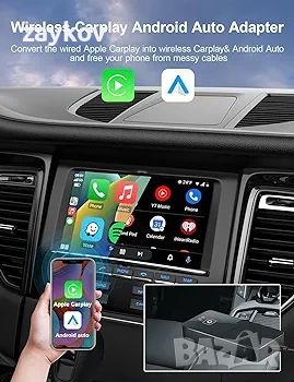 безжичен Apple CarPlay Android Auto адаптер за фабричен кабел CarPlay Безжичен CarPlay Android Auto, снимка 3 - Друга електроника - 46351215