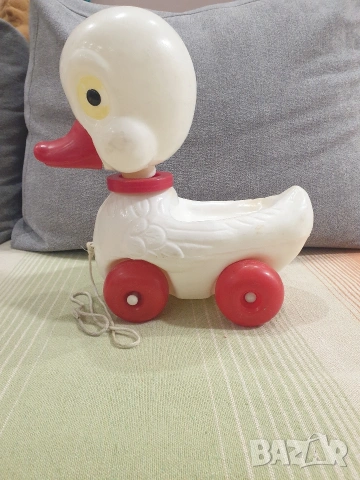 Стара играчка за дърпане Пате, снимка 7 - Други - 53297488