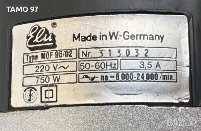 ELU MOF 96/02 - Оберфреза 750W, снимка 5 - Други инструменти - 45150261