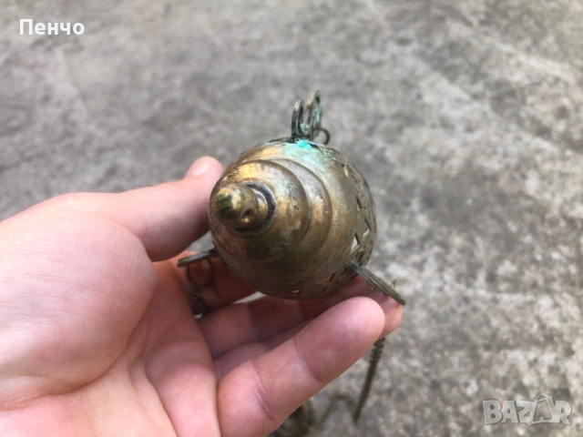 старо възрожденско кандило, снимка 14 - Антикварни и старинни предмети - 51146232