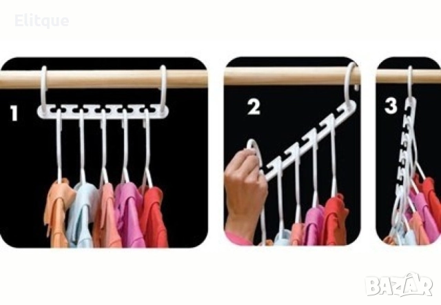 Иновативна закачалка органайзер Triple Closet Space