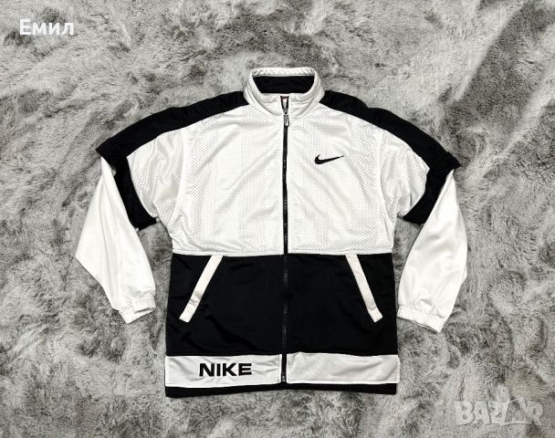 Мъжко винтидж горнище Nike от 90-те, рядък модел, снимка 2 - Суичъри - 46793174