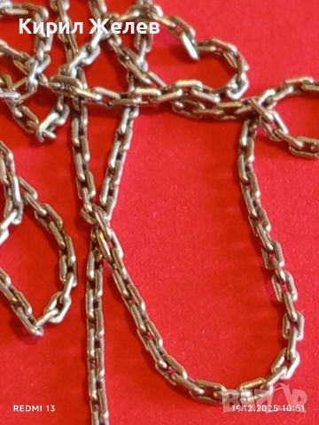 Елегантно сребърно синджирче нежно финно много красиво 52429, снимка 3 - Колиета, медальони, синджири - 52845646