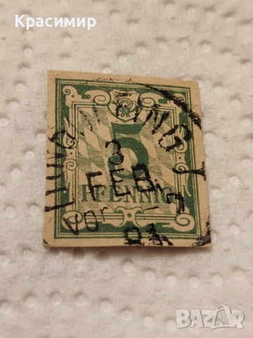 Винтидж ПОЩЕНСКА 5 пфенинг. , снимка 4 - Филателия - 52923655