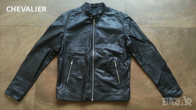 Jack & Jones JPRBEAM LEATHER Jacket Размер M яке естествена агнешка кожа 29-62, снимка 1 - Якета - 46517656