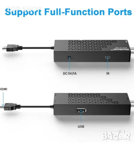 Професионален декодер, Digital Terrestrial 2023, DVB T2 HDMI TV Stick WIFI,Dolby HD 1080P,H265,HEVC, снимка 1 - Приемници и антени - 48932509