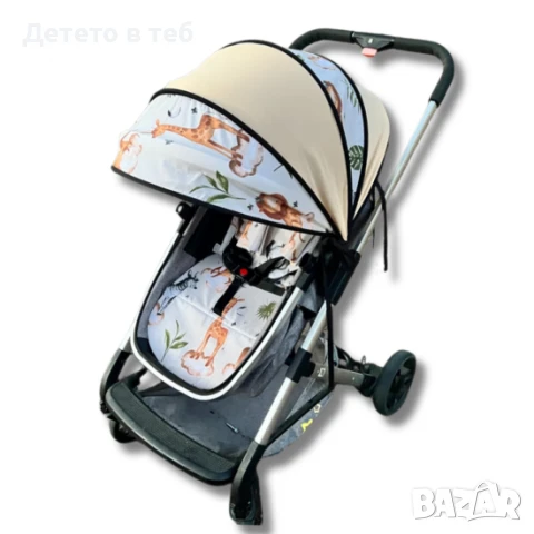 Сенник за количка универсален , сфера Африка с бежово, снимка 1