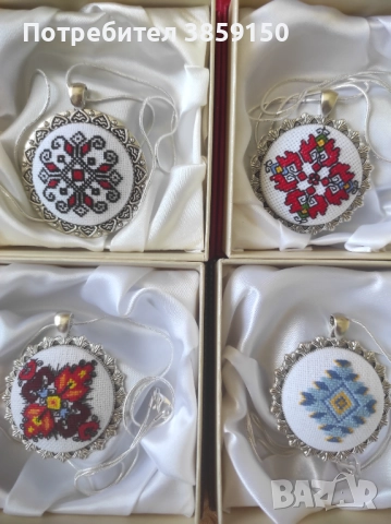 Бродирани колиета , снимка 4 - Колиета, медальони, синджири - 51914040