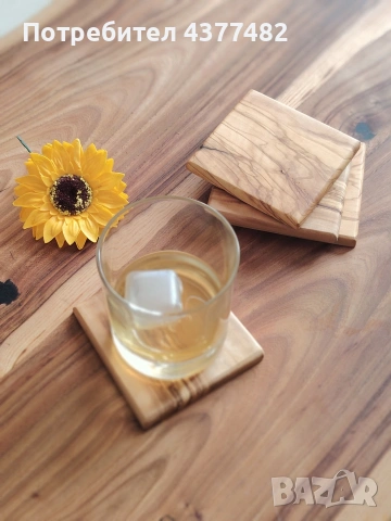 Подложки за чаши от масивно дърво и епоксидна , снимка 4 - Чаши - 53880097