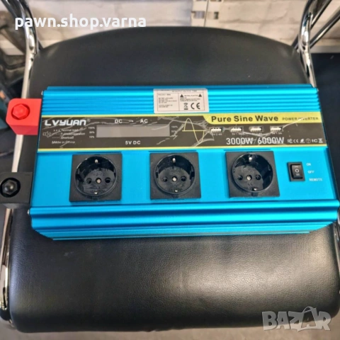 Автомобилен инвертор Lvyuan 12V ➜ 220V (6000W / 3000W) – чисто нов!