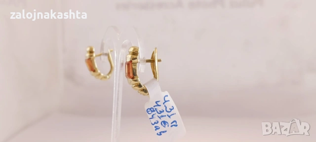 Златни обеци-4,31гр/14кр, снимка 5 - Обеци - 53825826