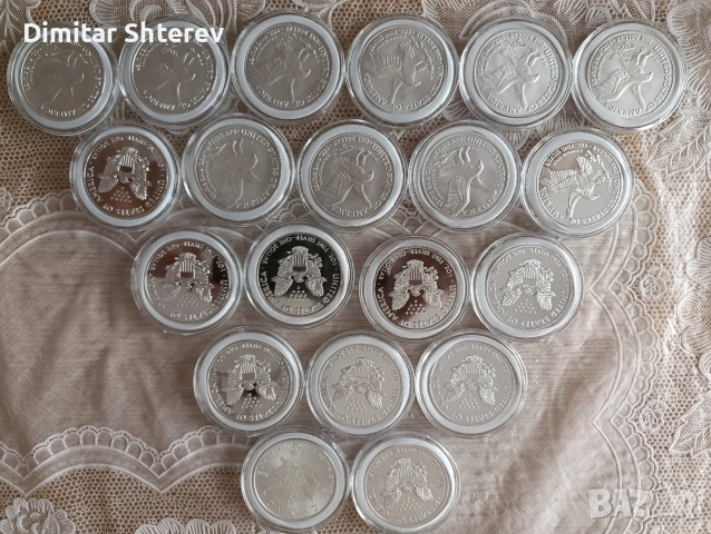 Американски орли , снимка 2 - Нумизматика и бонистика - 53445169