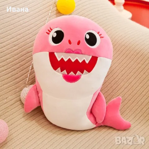 Плюшени играчки Бейби Шарк/Baby Shark Акула 30см музикална, снимка 2 - Плюшени играчки - 48371623