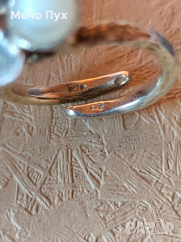 Сребърен пръстен (300), снимка 6 - Пръстени - 52502193