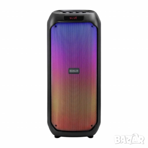 Активна тонколона Muhler MAX881R с два микрофона и дистанционно – мощен звук, снимка 3 - Тонколони - 52152818