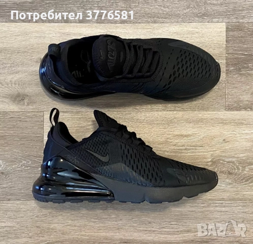 Маратонки Nike Air Max 270 Triple Black , снимка 2 - Маратонки - 53934654