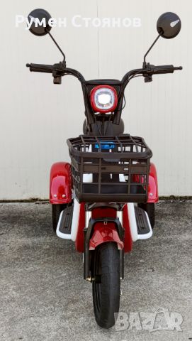 Електрическа триколка EcoWay М32 бордо цвят singel, снимка 4 - Мотоциклети и мототехника - 45108347