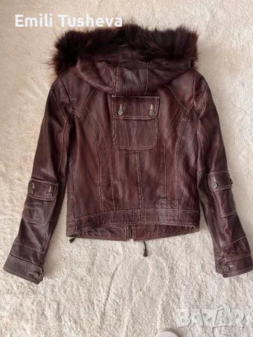 Яке Just Cavalli от естествена кожа и естествен косъм, снимка 7 - Якета - 50274781