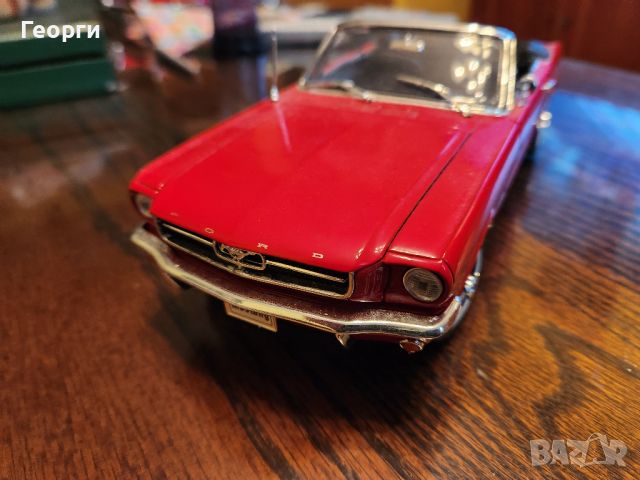 Ford Mustang 1/18 Welly 1964, снимка 1 - Колекции - 45694245