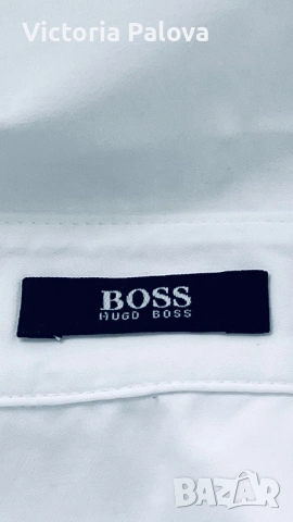 Елегантна бяла риза без рькави BOSS - Класически силует, оригинал, снимка 9 - Корсети, бюстиета, топове - 54189606