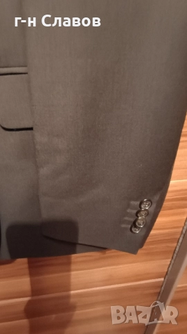 PIERRE CARDIN Paris 100 Wool Slime Fit 56R , снимка 17 - Костюми - 52100859