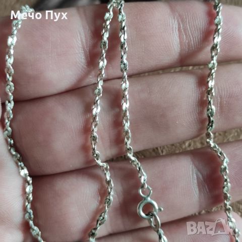 Сребърен синджир (280), снимка 3 - Колиета, медальони, синджири - 45381630