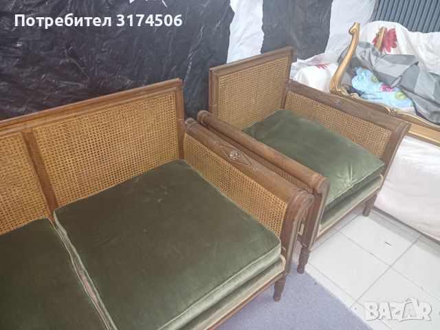 Диван с два фотьойла , снимка 2 - Дивани и мека мебел - 46153037
