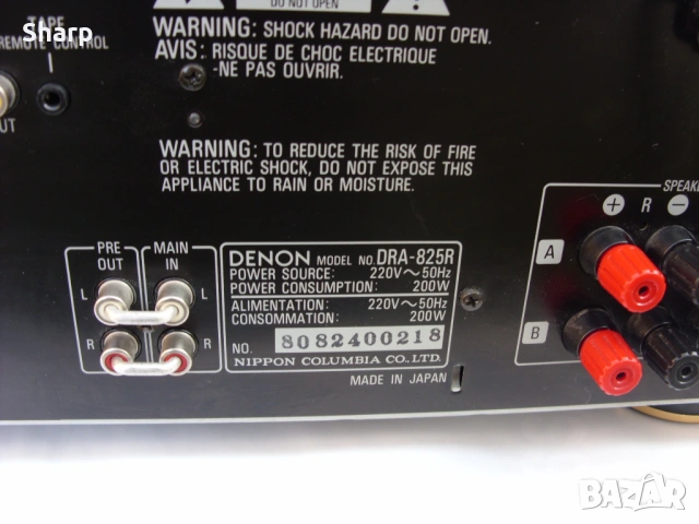 Denon DRA-825R RC/UM, снимка 13 - Ресийвъри, усилватели, смесителни пултове - 53730996